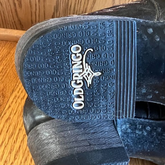 Old Gringo "Dunken" Women's 7B Rustic Brown Leather Dress Shoe Heeled Ankle Boot - Picture 7 of 11